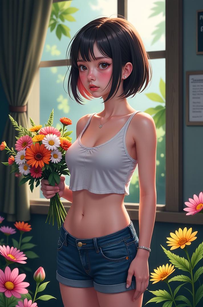 masterpiece , best quality , anime style, d