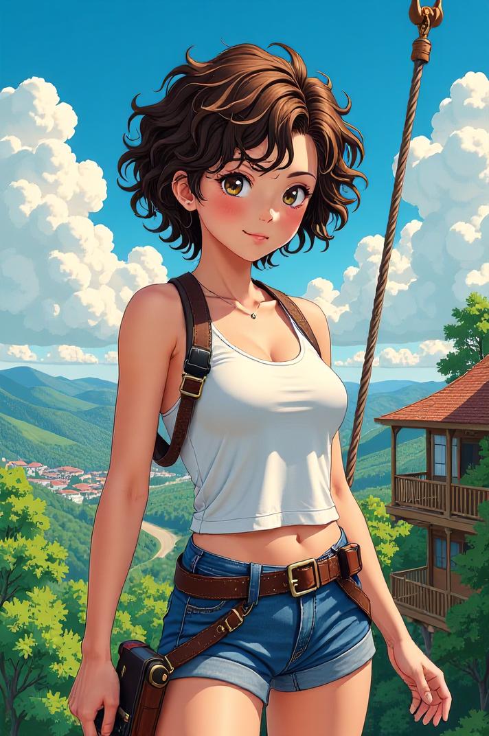 asian anime style marvel Forge masterpiece,best quality , asian anime, Short Curly corn hair