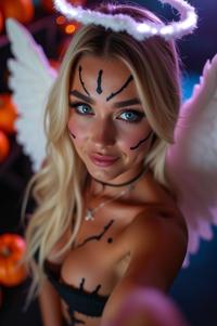 years old, perfect face, looking at viewer, adult