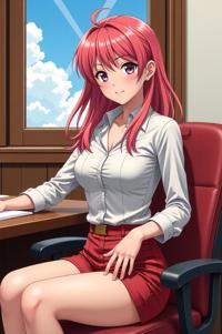 asian anime style marvel Bishop masterpiece,best quality , asian anime, Left Parting coral hair