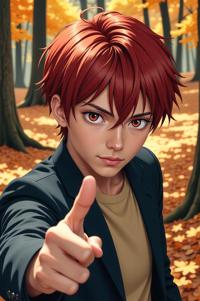 asian anime style marvel Harry Osborn masterpiece,best quality , asian anime, Over Left Eye rust hair