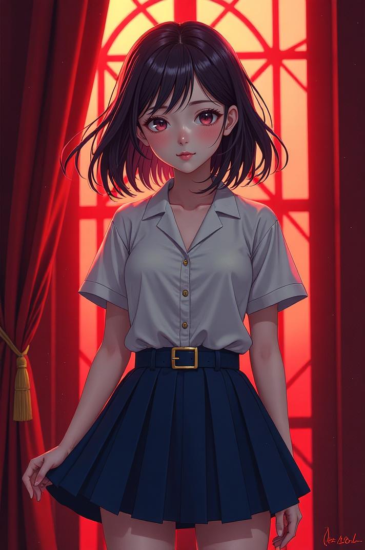masterpiece , best quality , anime style, d