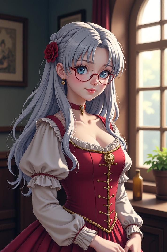 masterpiece , best quality , anime style, d