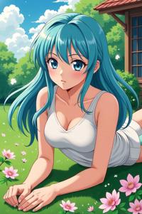 asian anime style marvel Sif masterpiece,best quality , asian anime, Grungey Parted aquamarine hair