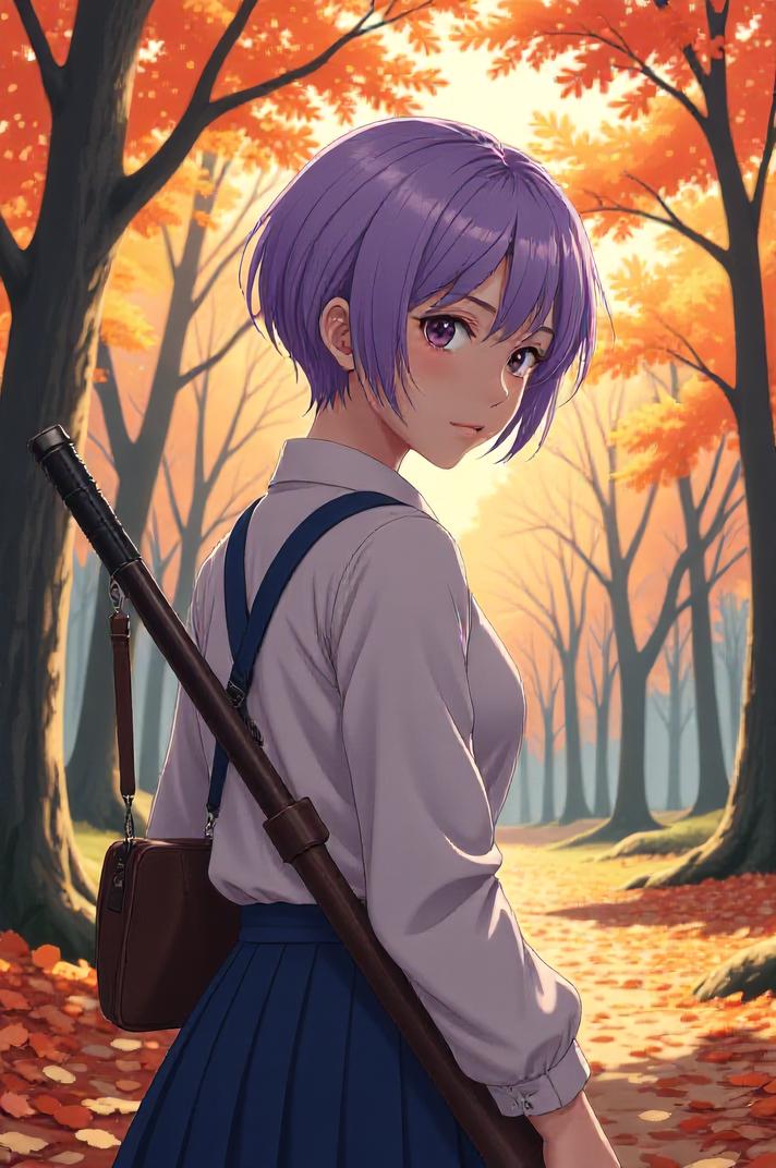 asian anime style masterpiece,best quality , asian anime, Buzz Cut lilac hair