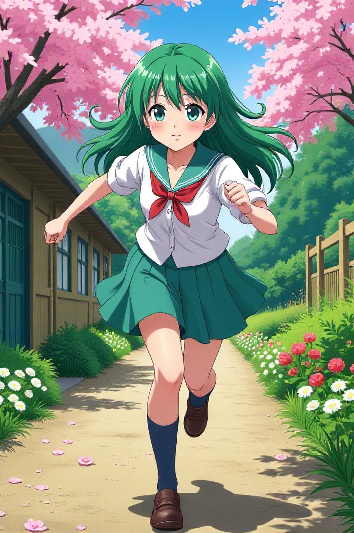asian anime style masterpiece,best quality , asian anime, Rachel viridian hair