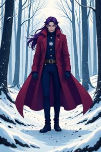 asian anime style marvel Star Lord masterpiece,best quality , asian anime, Long Center Parting purple hair