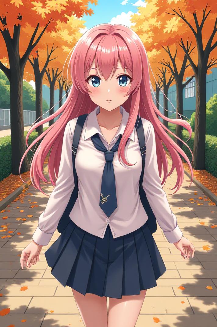 asian anime style masterpiece,best quality , asian anime, Center Parting pink hair