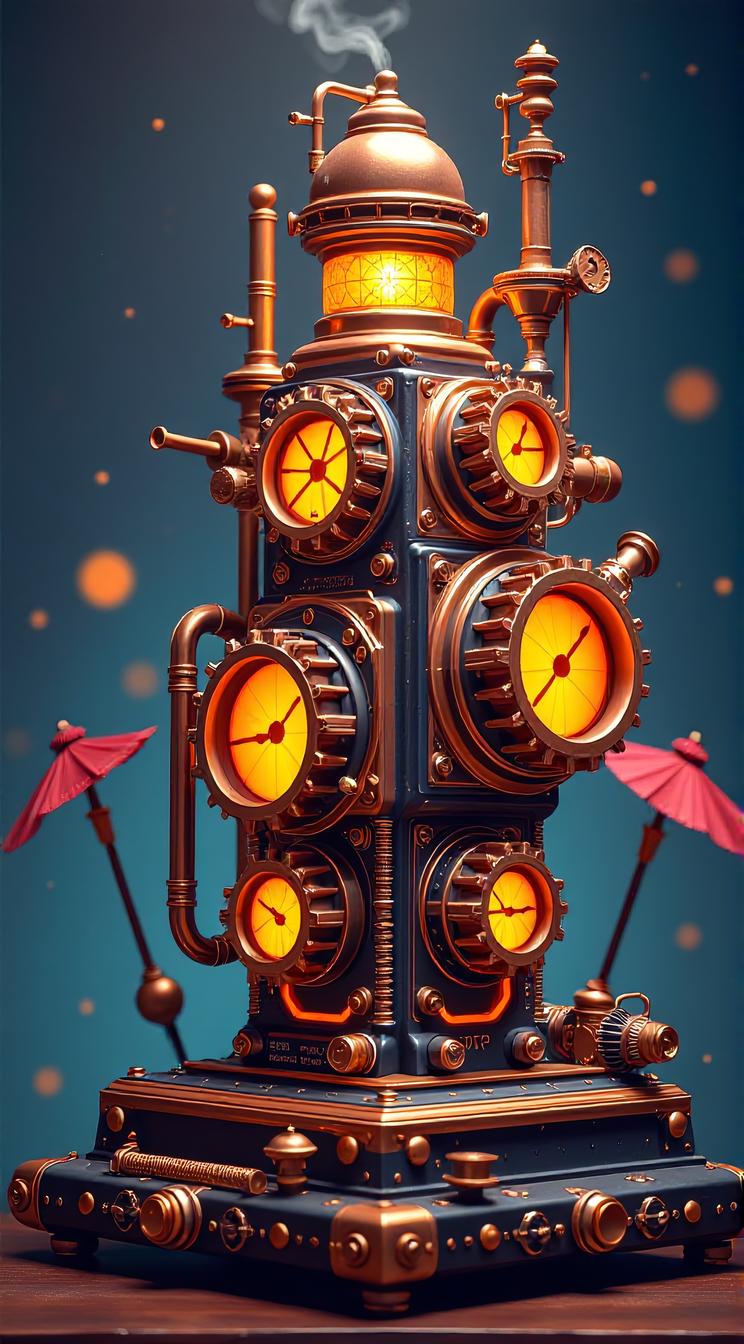 Steampunk, Lateral Growth , retrofuturistic science fantasy, steam powered tech