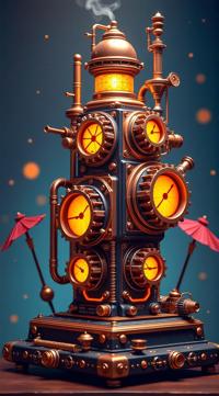 Steampunk, Lateral Growth , retrofuturistic science fantasy, steam powered tech