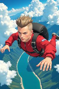 asian anime style masterpiece,best quality , asian anime, Mohawk Flat taupe hair