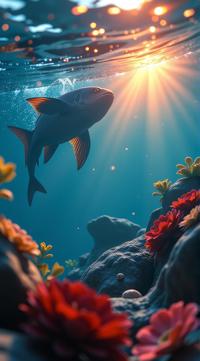 stylized by Thomas Birch , painting, Geeky Messy seascape, in focus