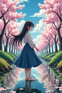 asian anime style masterpiece,best quality , asian anime, Long magnolia hair