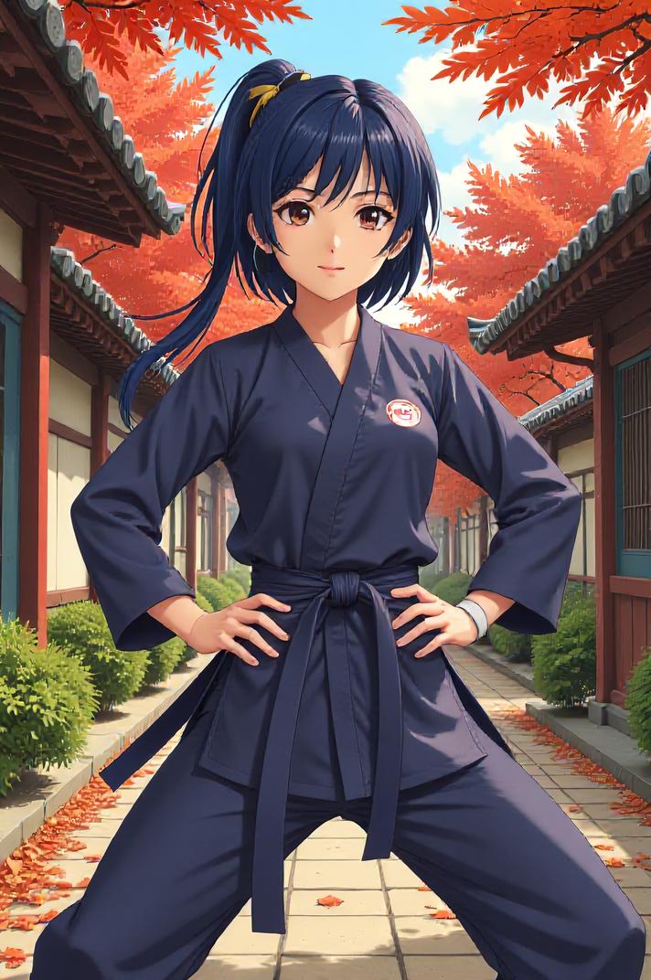 asian anime style masterpiece,best quality , asian anime, That s all indigo hair