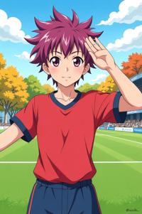 asian anime style masterpiece,best quality , asian anime, Spikes mauve hair