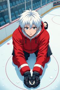 asian anime style marvel Storm masterpiece,best quality , asian anime, Flat Top ivory hair