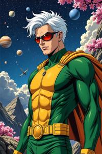 asian anime style marvel Madrox masterpiece,best quality , asian anime, Greased Back linen hair