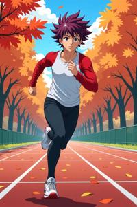 asian anime style marvel Justice masterpiece,best quality , asian anime, Spike mauve hair