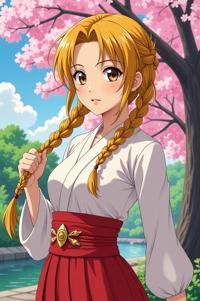 asian anime style marvel Sentry masterpiece,best quality , asian anime, Longer Braids saffron hair