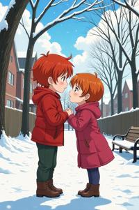 asian anime style masterpiece,best quality , asian anime, Greased Back copper hair