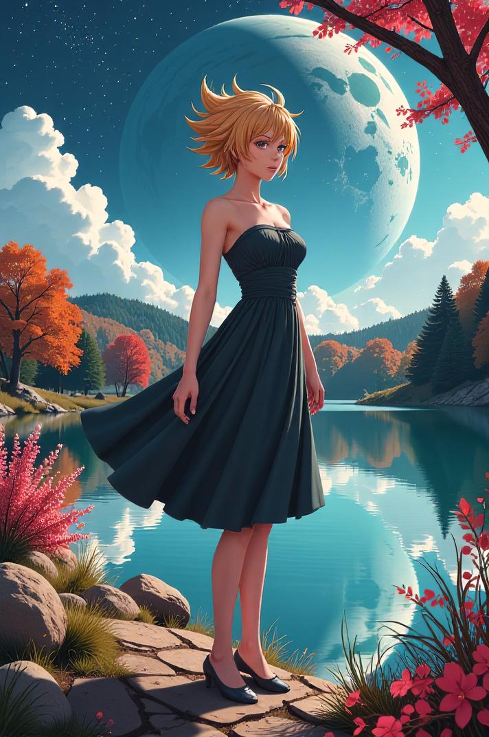 anime style masterpiece,best quality , Spike wheat hair, spring