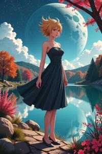 anime style masterpiece,best quality , Spike wheat hair, spring