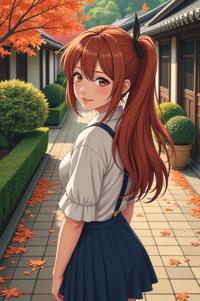 asian anime style masterpiece,best quality , asian anime, Grungey Behind Ears chestnut hair