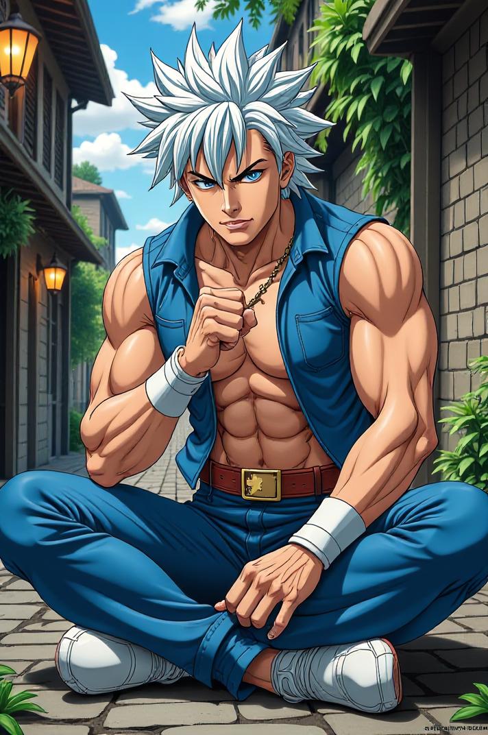 asian anime style marvel Quicksilver masterpiece,best quality , asian anime, Mohawk Spike linen hair