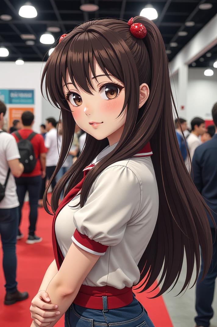 asian anime style marvel Trauma masterpiece,best quality , asian anime, Grungey Behind Ears chocolate hair