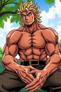 asian anime style marvel Doc Samson masterpiece,best quality , asian anime, Spikes taupe hair