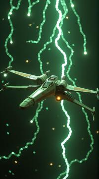 Matrix movie inspired X Wing, it is Meandering, Pixabay, contemporary fine detail