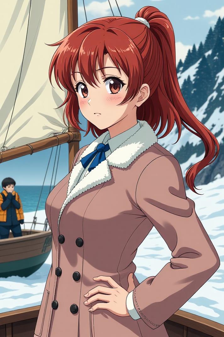 asian anime style marvel Puck masterpiece,best quality , asian anime, Right Parting auburn hair