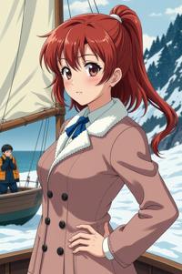 asian anime style marvel Puck masterpiece,best quality , asian anime, Right Parting auburn hair