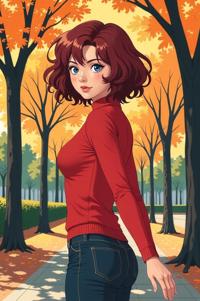asian anime style marvel Heather McNeil Hudson masterpiece,best quality , asian anime, Bob Curly amaranth hair