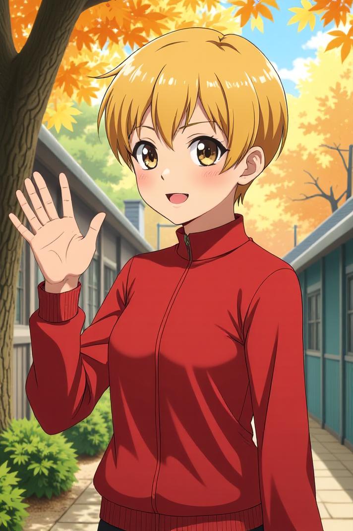 asian anime style marvel Heather McNeil Hudson masterpiece,best quality , asian anime, Buzz Cut gold hair