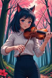 anime style masterpiece,best quality , Grungey Behind Ears raw umber hair, spring