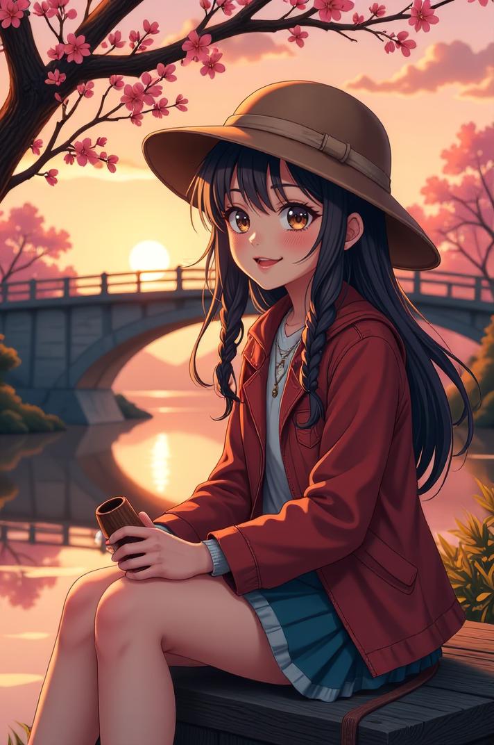 masterpiece , best quality , anime style, d