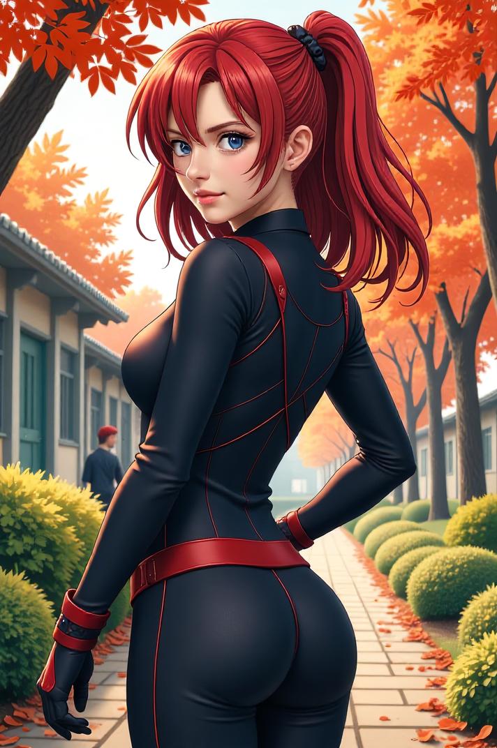 asian anime style marvel X Man masterpiece,best quality , asian anime, Rachel copper hair