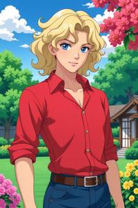 asian anime style marvel Jim Hammond masterpiece,best quality , asian anime, Top Curls cream hair