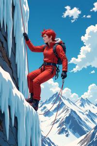 asian anime style marvel Elixir masterpiece,best quality , asian anime, Grungey Parted falu red hair