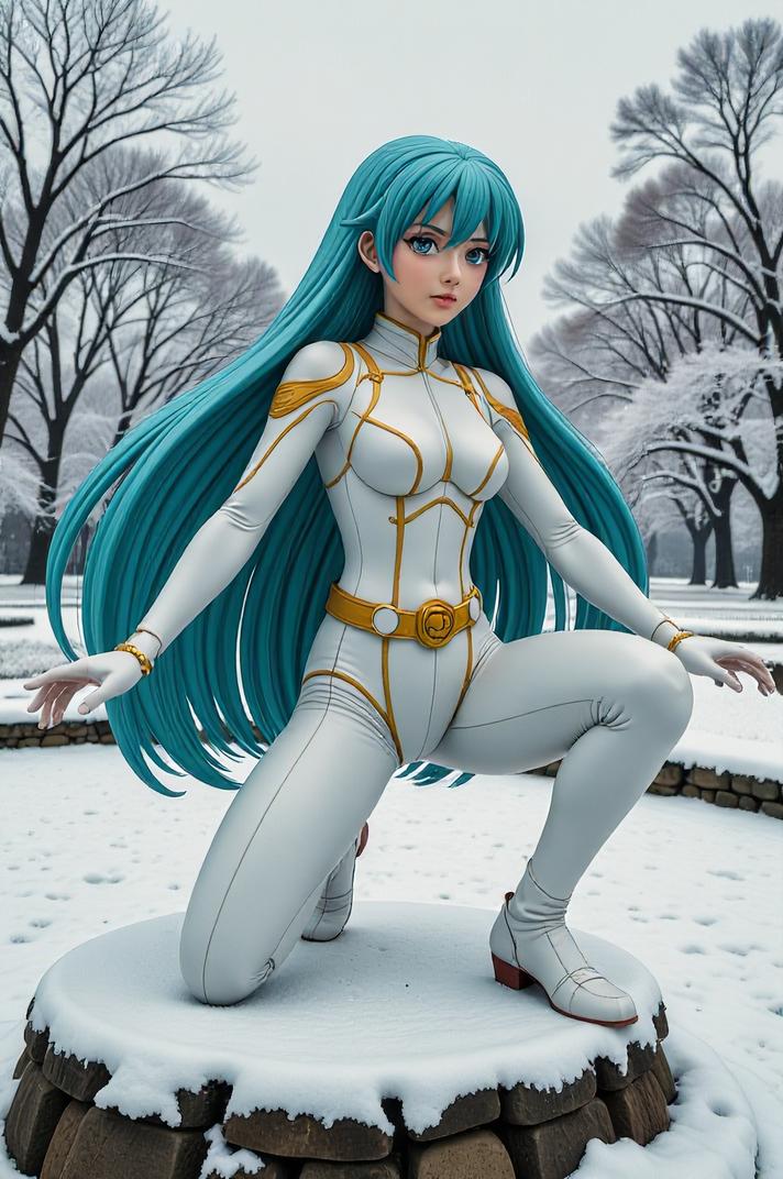 asian anime style marvel Genis Vell masterpiece,best quality , asian anime, Center Parting robin egg blue hair