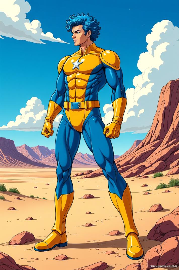 asian anime style marvel Sunfire masterpiece,best quality , asian anime, Bob Curly ultramarine hair