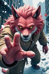 asian anime style marvel Beast masterpiece,best quality , asian anime, Over Eye coral hair