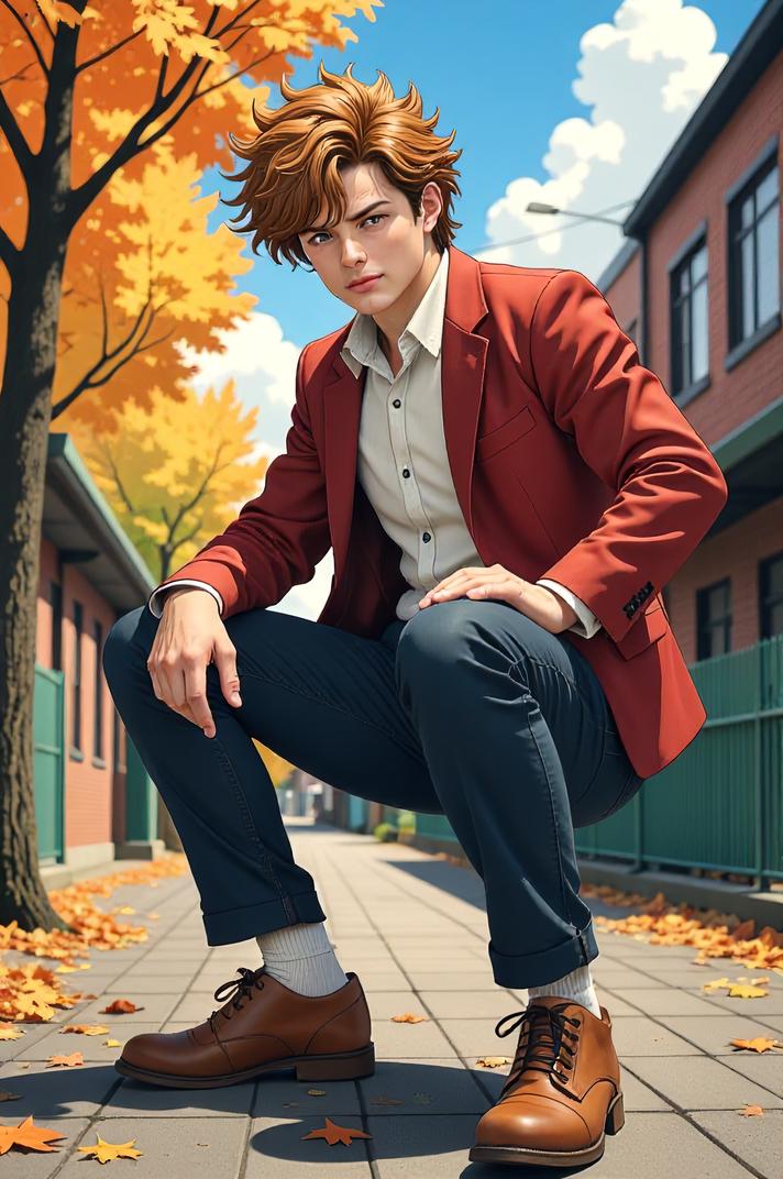 asian anime style marvel Foggy Nelson masterpiece,best quality , asian anime, Spike raw umber hair