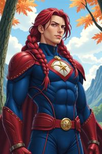 asian anime style marvel Star Lord masterpiece,best quality , asian anime, Longer Braids alizarin hair