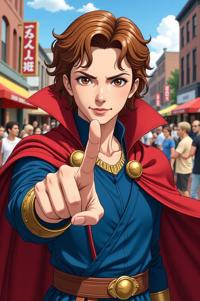 asian anime style marvel Doctor Strange masterpiece,best quality , asian anime, Rachel bronze hair