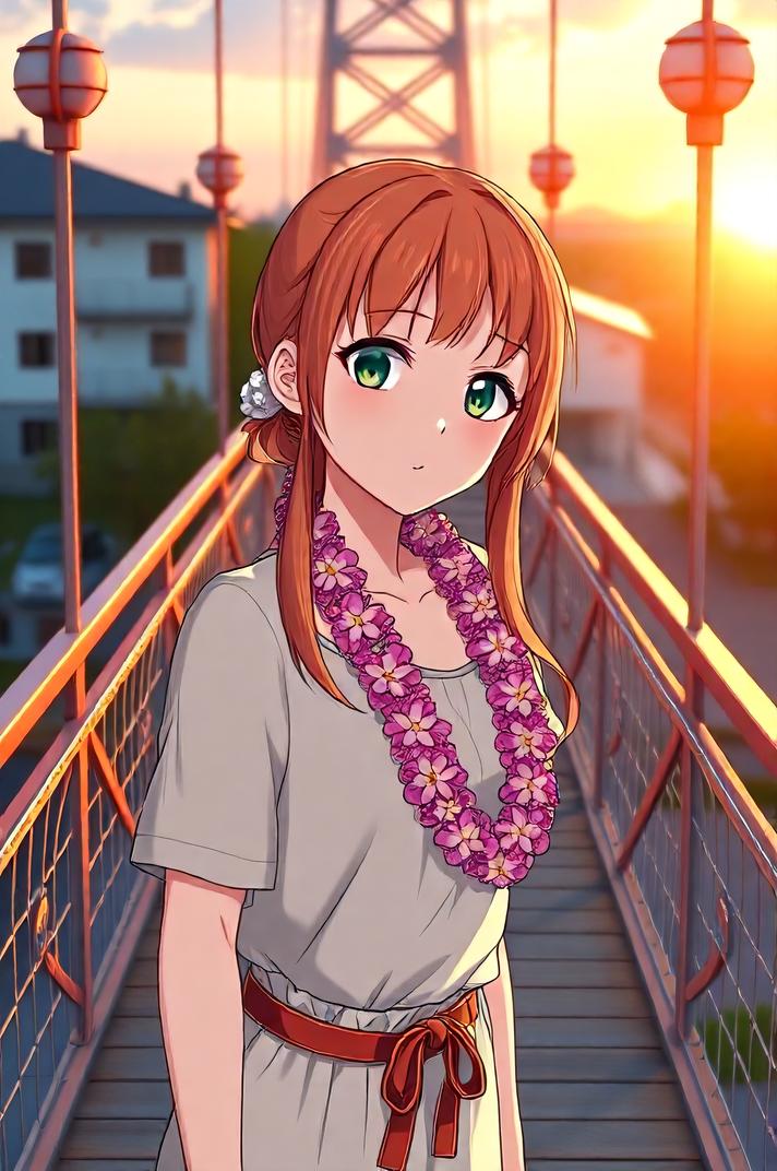 Anime style , from above shot, masterpiece , best quality