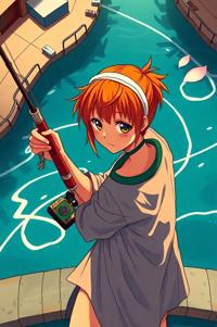 Anime style , from above shot, masterpiece , best quality