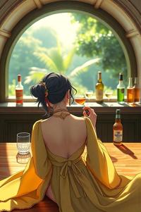 Anime style , high angle shot, masterpiece , best quality