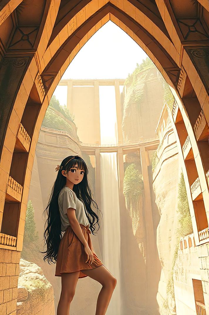 Anime style , ground level shot, masterpiece , best quality